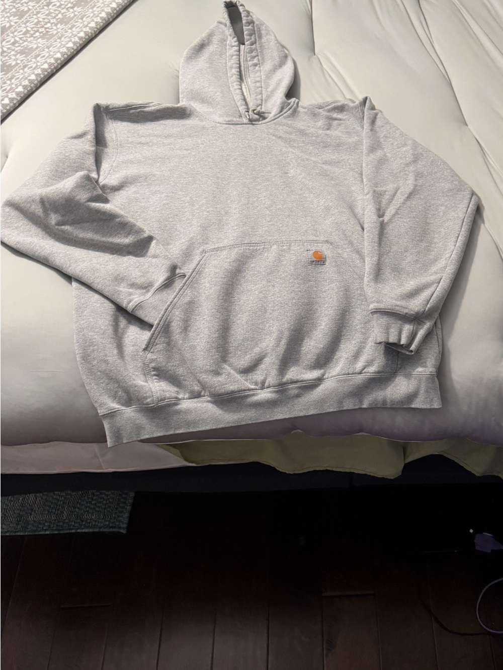 Carhartt Men’s Light Gray Crewneck Hoodie